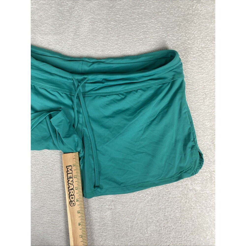 Athleta Surge Swim Shorts Large Green Athletic Quick Dry Drawstring Lined - Picture 4 of 9